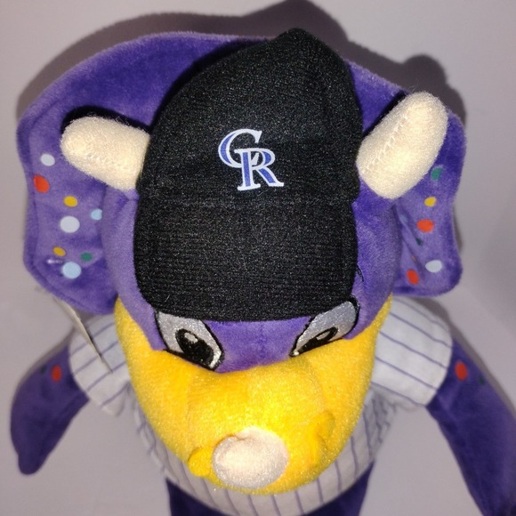 Genuine Merchandise MLB Colorado Rockies Mascot Dinger Baby Bro Plush 17" NEW - Picture 7 of 16